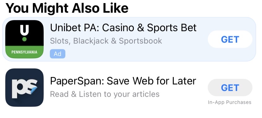 viticci's tweet image. Can you imagine having $48.2 billion cash on hand and YET still thinking "ah yes, those House of Fun Casino ads will grow our bottom line, let's do it"