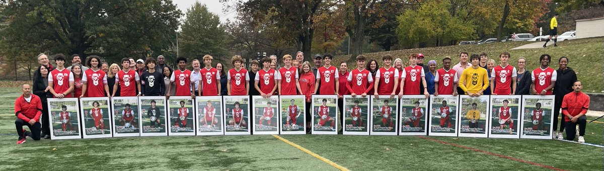 Boys'⚽️ wins 2-1 vs. St. Mary's Ryken on Senior Day! Thank you seniors, families &amp; coaches. #CadetsFamily #GoCadets 🛡️❤️
