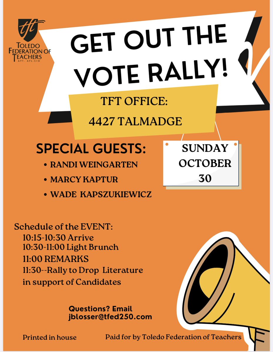 TFTunion's tweet photo. Join us Sunday morning for brunch and to spread the word about our endorsed candidates! @AFTunion @rweingarten https://t.co/WH6A1pdvzg