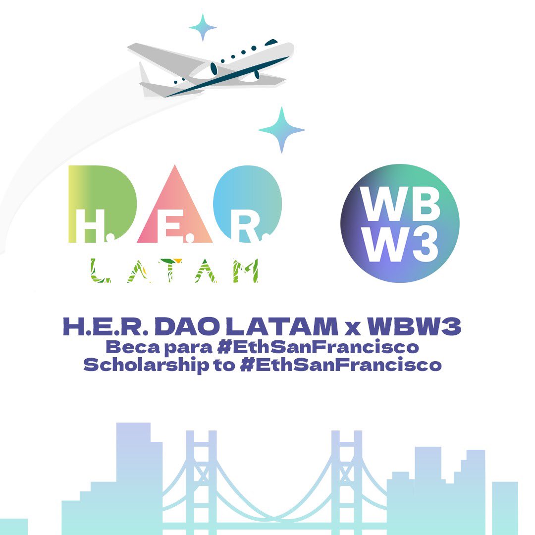 herdaolatam's tweet photo. ✨💜 Oportunidad de Hackear con H.E.R. DAO LATAM para la comunidad de @womenbuildweb3 en #EthSanFrancisco 🔥 @ethglobal

🏆Increíble premio por haber terminado el programa educativo “30 Days of Web3”🏆

Regístrate aquí para participar 👇

https://t.co/WyGZ5fzX2U https://t.co/Rwe6TmtiVz