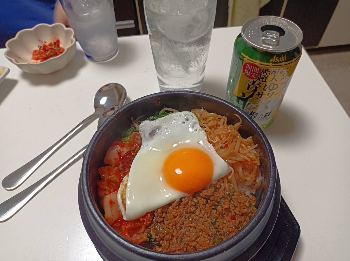 #昨日の飲みお供達
#トゥッペギ買いました
#石焼きビビンバ
#料理大好き