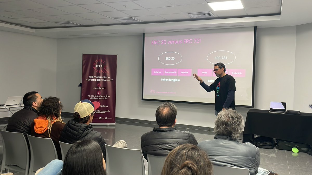 andino_labs's tweet photo. Ahora en el side event de @QoriProject en la semana de la #LATAMWeb3Hackathon. RT si piensas que @Sunqu22 la rompe exponiendo π https://t.co/dUyRKZC139