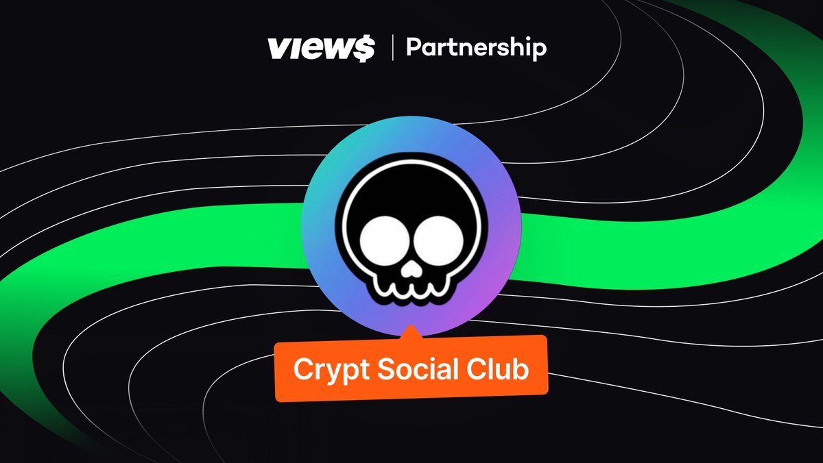 Crypt Social Club 🤝 Views Welcome to the Views ecosystem, @cryptsocialclub.