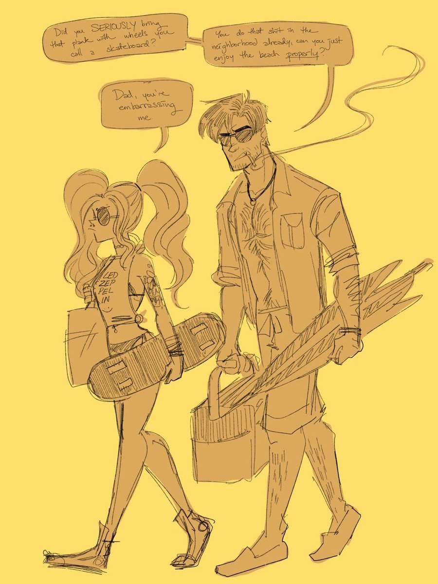 "isn't that ur OC oz?!?!" yes … oz was short for ozymandler the whole time >:)
also i tweaked the timeline and made him audrey's estranged dad because i thought it'd be funny