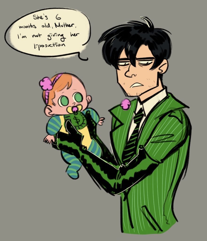 "isn't that ur OC oz?!?!" yes … oz was short for ozymandler the whole time >:)
also i tweaked the timeline and made him audrey's estranged dad because i thought it'd be funny