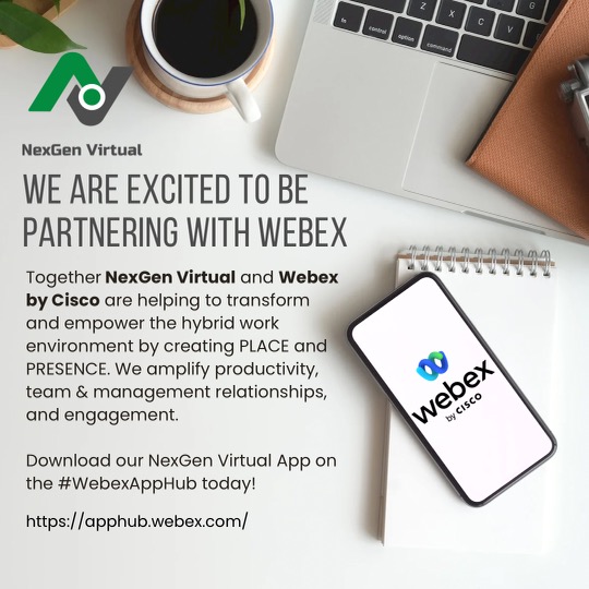 NexGenVO's tweet photo. We are excited to be partnering with @webex at the #WebexOne event! Together we are helping to transform the #HybridWork environment by creating a PLACE and PRESENCE. Visit https://t.co/eN4tasvup8 to find our app! #Webex #NexGenVO #AppHub https://t.co/3wkGChMKZV