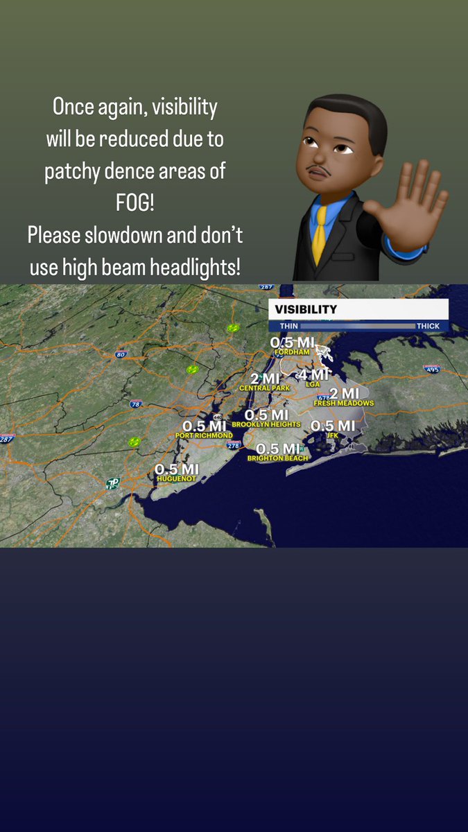 #n12stormwatchers #news12 #news12bx #news12bk #nycweather #patchyfog #lowvisibility