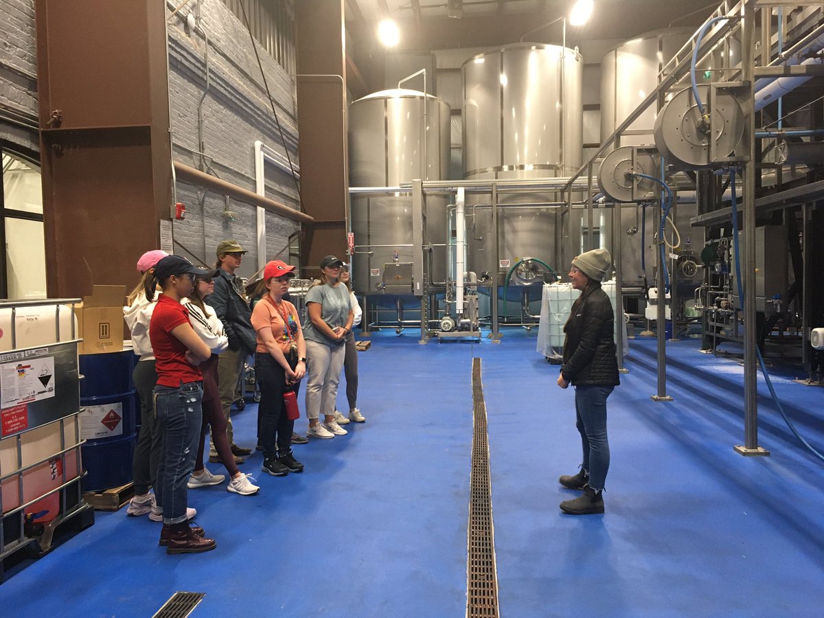 albanka3's tweet photo. We were all excited to spend time last week learning about a favorite process— beer making. Thanks @creaturebeer! https://t.co/n8gZCnV8Hc