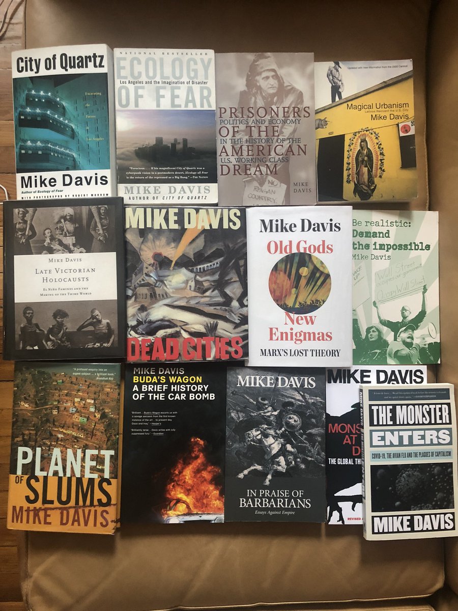 R.I.P. Mike Davis, one of the most important Marxist thinkers of the last 40 years, and an incredible writer and synthesizer. Each in its own way, his books—City of Quartz, Late Victorian Holocausts—were transformative reads. We needed him for the future, if there is to be one.