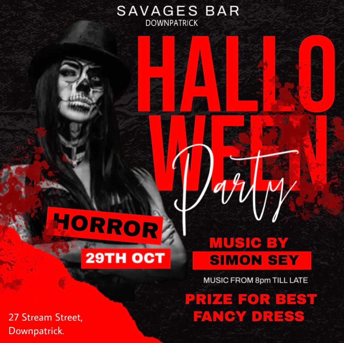 Saturday it’s all about those Halloween 🎃 Vibes 🕺💃 at Savages Bar, Downpatrick… 
#Halloween #beats #vibes #Goodtimes #goodvibes #creepycocktails #spookyshots #dj #djlife #entertainer #goodmusic #greatpeople #banter #craicsninety #CountyDown #Downpatrick #nightout
