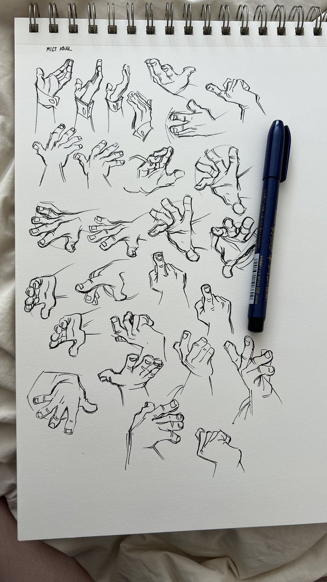 For me it was these hand studies I did from Milt Kahl drawings & Glen Keane Tarzan drawings! I really learned a lot about hand stylization that I think back to often when I'm drawing hands. I should do more! 