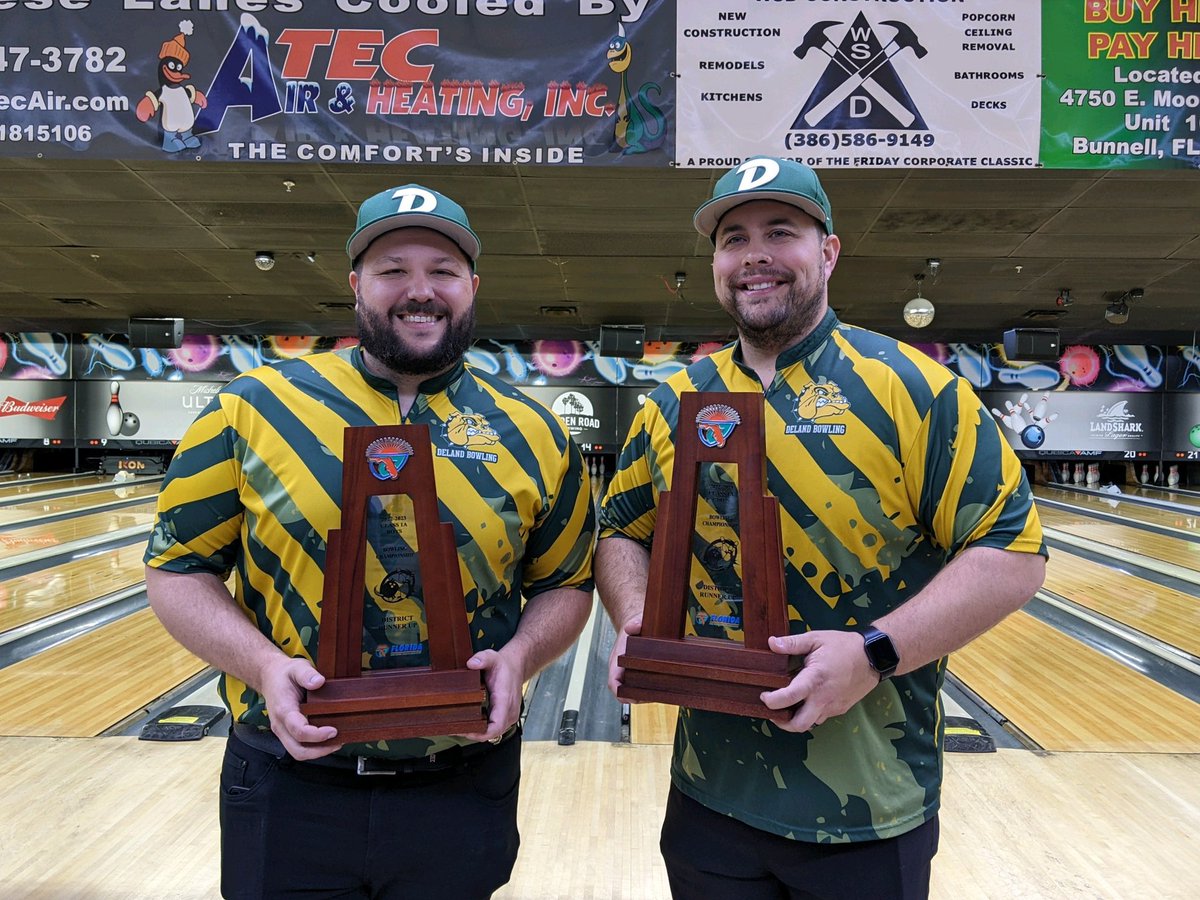 DeLandBowling's tweet photo. DeLand Bowling is take BOTH teams to STATE! So proud of this group! We arenโt done yet! #WeAreDeLand @MelissaLynCarr @MDegirolmo11 @delandbulldogs https://t.co/ggDVMSOasV