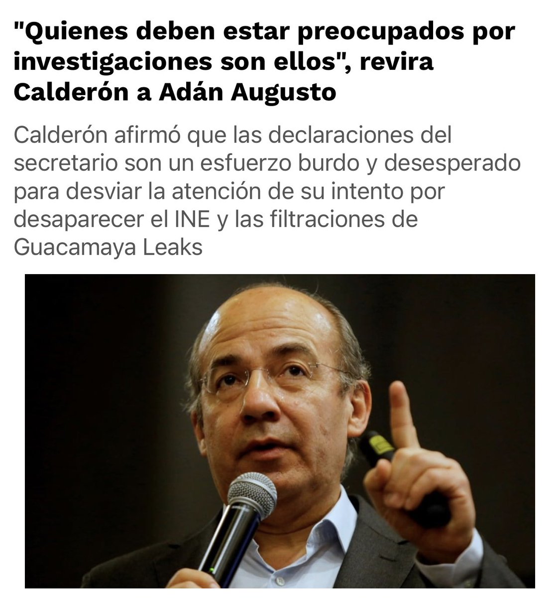 Mensaje de Felipe Calderón para el huachicolero Adan Augusto López ( <a href="/adan_augusto/">Adán Augusto López H</a> )