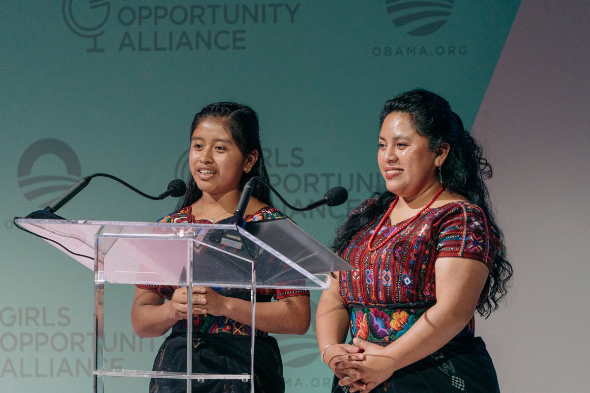 MichelleObama's tweet image. #GetHerThere is about the ways that we can come together to support girls around the world. That’s what we did today in New York, where the @GirlsAlliance celebrated the power and potential of girls everywhere.