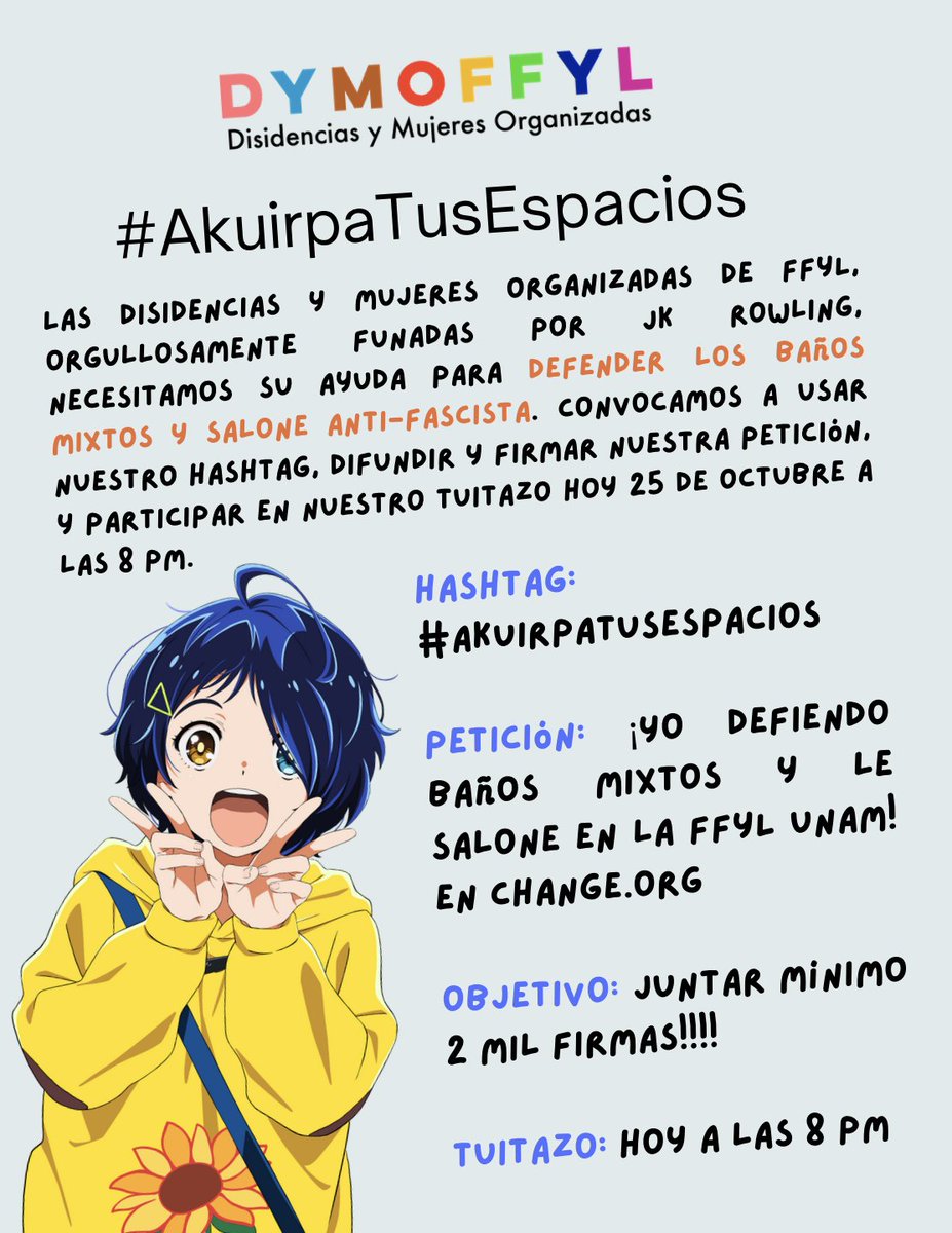 UNAMUDiversidad's tweet photo. Desde Udiversidad UNAM rechazamos totalmente todos los discursos transfobicos emitidos por cualquier persona, así mismo apoyamos totalmente a nuestrxs compañerxs de la #FFyLUMAM
#Unamsintransfobia
#AkuirpaTusEspacios https://t.co/NodbEGHSsD