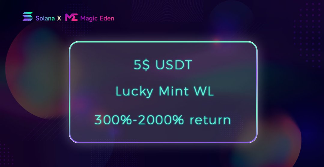 Cherryneedhappy's tweet photo. 🔥Last 100 spots🔥, first come first serve 
✅Join now:https://t.co/y2fEKgeXsH
✅RT &amp; Like
✅Tag 3 friends
✅Screenshot and send proof to our discord

🏆$5 USDT
🏆Lucky Mint WL
🏆300% -2000% Return
#NFT #FreeMint #NFTs #NFTgiveaway #Solana https://t.co/78JJtTZL9p https://t.co/A3LDZ3mcbM