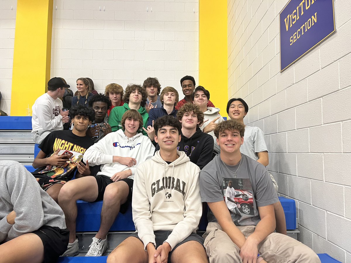 JacksonLang4d's tweet photo. Shoutout to my @reedybasketball teammates for popping out to support @reedyvolleyball with their game against Frisco.@ReedyBooster @MrCoachWalker #reedylove #roarlionsroar #community 🙏#defendtheden #onepride #goldenhastag https://t.co/wE9gl7OL49