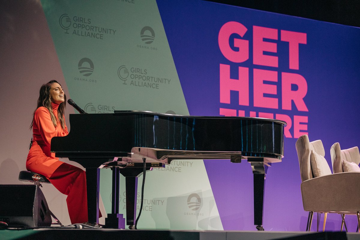 #GetHerThere is about the ways that educating girls creates a better world for all of us.
 
That’s what brought @MichelleObama, Amal Clooney, @MelindaGates, @MarsaiMartin, @SaraBareilles, and students from the @GirlsAlliance together today.
 
Get involved: GetHerThere.org