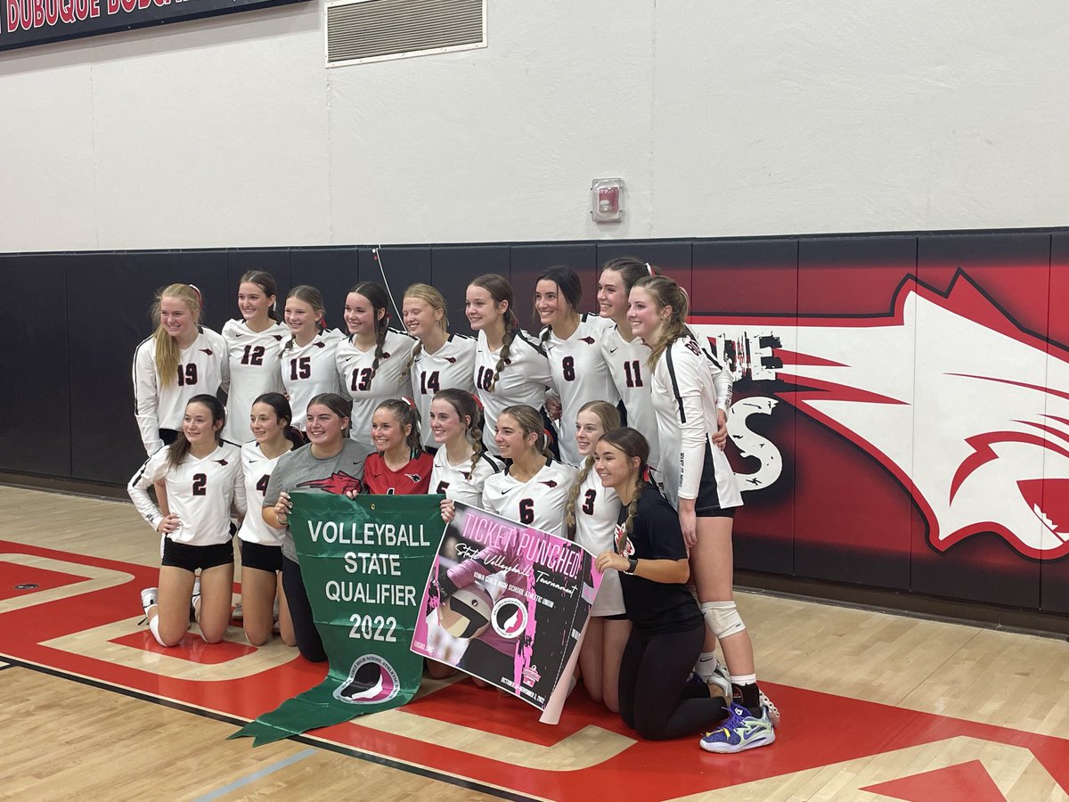 tlownAD's tweet photo. Another Banner!!! 
The Bobcats have qualified for their 4th straight state tournament!
#wdbobcats
#ticketpunched
⁦@IGHSAU⁩ 
⁦@jtlinder⁩ https://t.co/TXcyyMp9Py