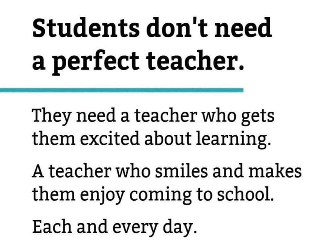 This is exactly what Ss need.  They need a teacher that is passionate and cares.  Ss can tell if you want to be there or have the drive to be a difference maker in their educational journey.  Will you be the teacher our students need today? #KidsDeserveIt