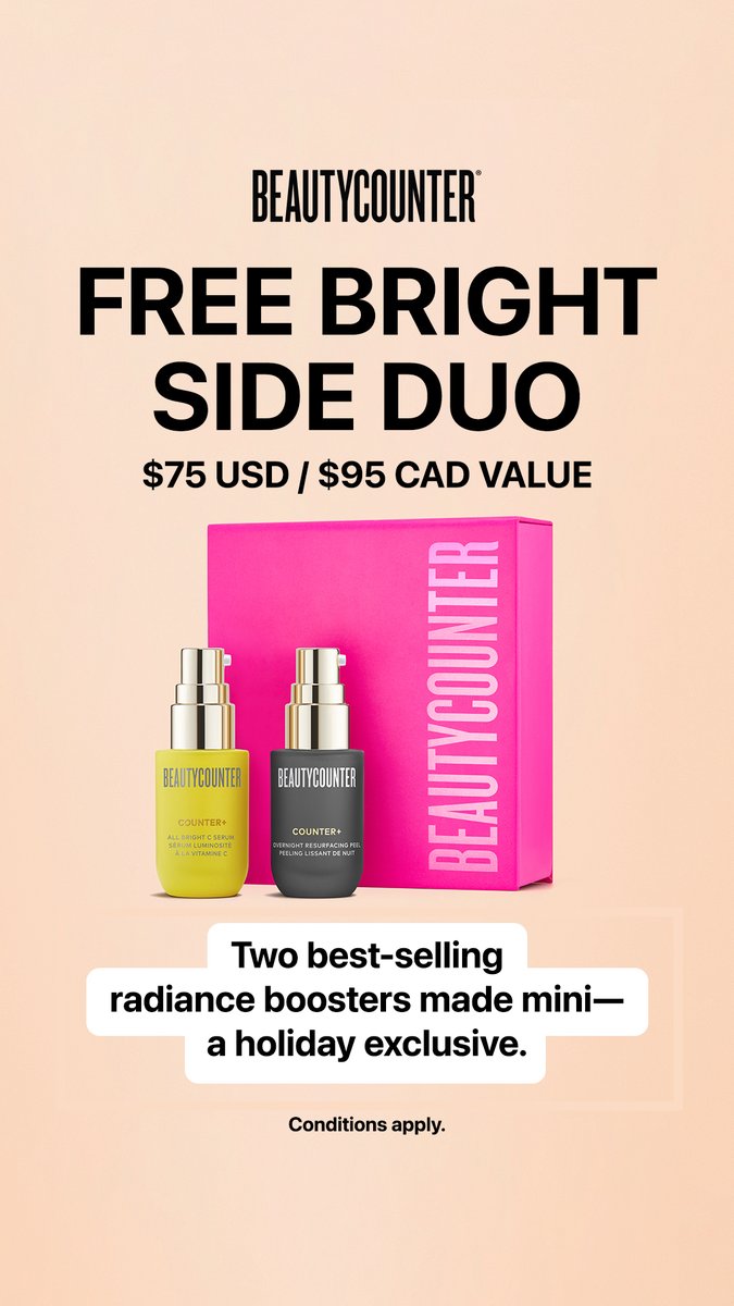 beautycounterhq's tweet photo. 📣 LAST CHANCE 📣

Receive our best-selling skincare duo with any order of $150+ while supplies last; offer ends today!

Shop #BetterBeauty only at https://t.co/2Rhl25mO44 🔗 https://t.co/loyRldIsbr