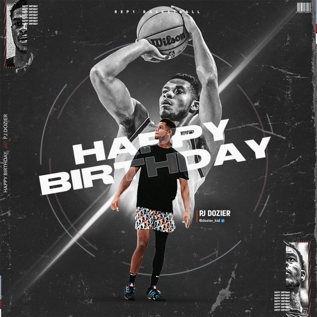 REP1Basketball's tweet photo. Wishing happiest of birthdays to @Dozier_Kid 🎉 https://t.co/i7qFTyK1eM
