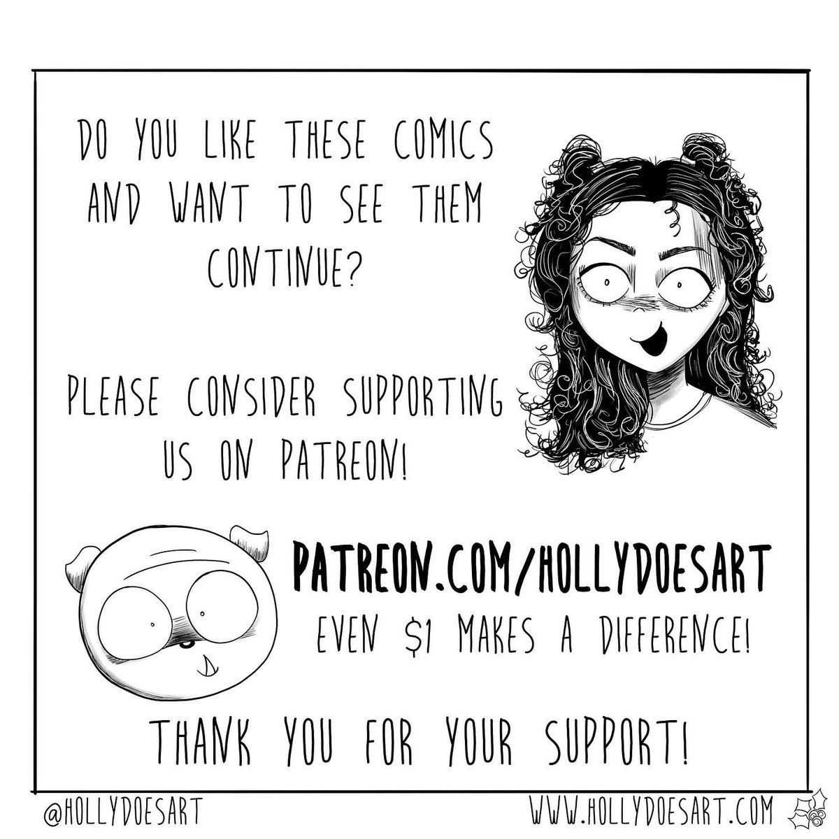 This is a ✨Patreon ✨ exclusive comic that you can only read if you subscribe at patreon.com/hollydoesart ! 😘 It’s only $1 and you get extra comics, extra content, and early access to content!