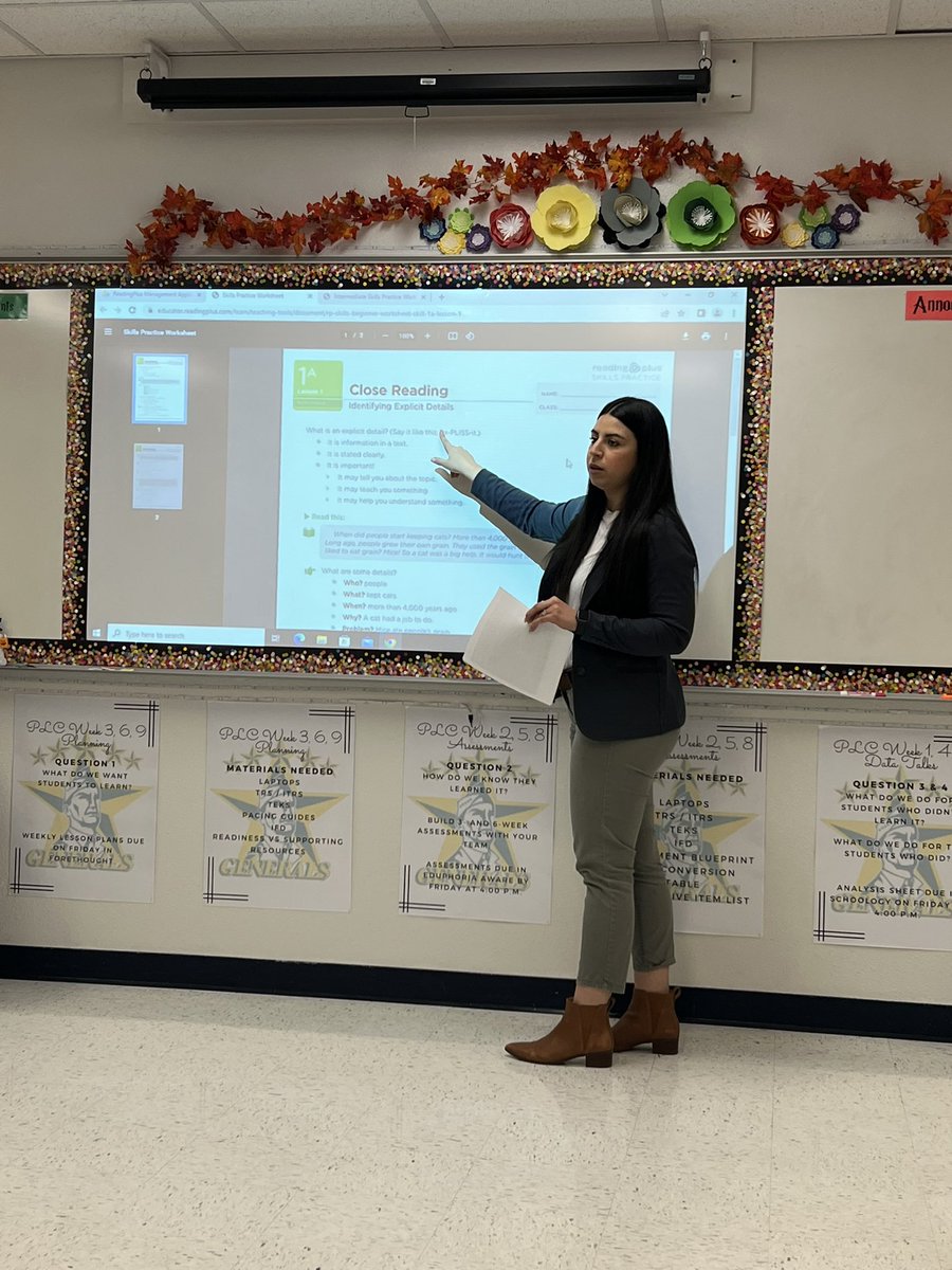 yirigo_'s tweet image. Thank you Ms. Barrera @bbarrera_LC for stopping by @SRidge_MS to show us some additional features in Reading Plus. We are excited to continue using this program to bridge the gaps. #NoGeneralLeftBehind #SRMSHasCourage #GeneralsConquer #TeamSISD