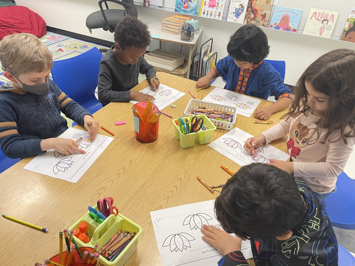 JarosEsl's tweet photo. In ML Kinder we’re practicing: Know number names and the count sequence and I find it interesting that groups of people believe different things and live their daily lives in different ways by learning about Diwali by coloring diyas #holmeshawks #weared97 https://t.co/uxB5XlKxyT