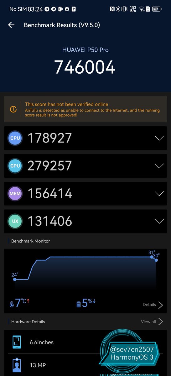 fabrizio_degni's tweet image. Hello, I ran #Antutu Benchmark V9 with #HarmonyOS2 and the latest #HarmonyOS3... 👍
#HuaweiP50Pro #CapturedOnHuawei #ranking @HCNewsroom @HCNewsroom @Huawei_devs
