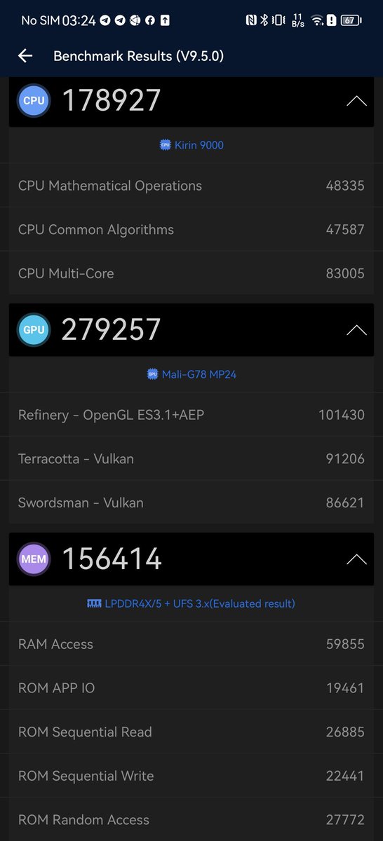 fabrizio_degni's tweet image. Hello, I ran #Antutu Benchmark V9 with #HarmonyOS2 and the latest #HarmonyOS3... 👍
#HuaweiP50Pro #CapturedOnHuawei #ranking @HCNewsroom @HCNewsroom @Huawei_devs