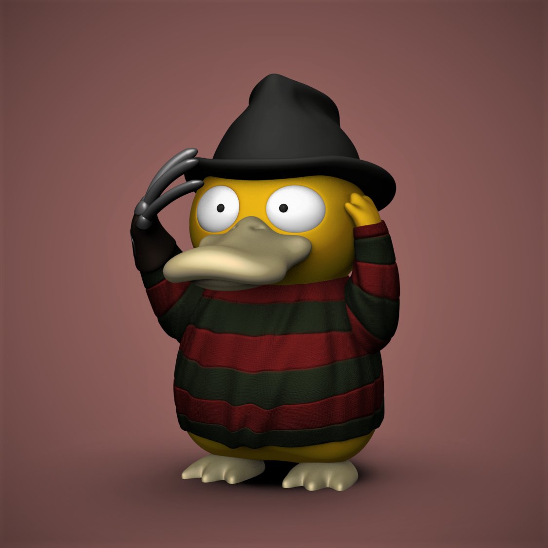 Psyduck Freddy 
FREE STL
social.thangs.com/m/442419