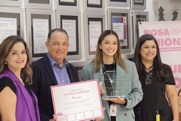 AlertaRosamx's tweet photo. El día de hoy @Sisamex ratificó por séptimo año consecutivo su compromiso con todas sus mujeres al obtener su renovación del Distintivo Empresa Rosa 2022.
Los felicitamos por este esfuerzo tan importante en favor de la mujer. https://t.co/zd2zatBmDS