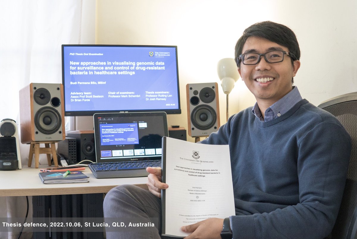 So delighted to receive my PhD testamur yesterday. Finally!! I am incredibly grateful to my advisors Scott <a href="/beatsonlab/">Beatson Lab 🏄‍♂️</a> and <a href="/fordebm/">Brian Forde</a> for their guidance and mentorship, to my thesis panel and examiner's chair Mark <a href="/LabSchembri/">Schembri Lab</a> for keeping me on track during my candidature ...