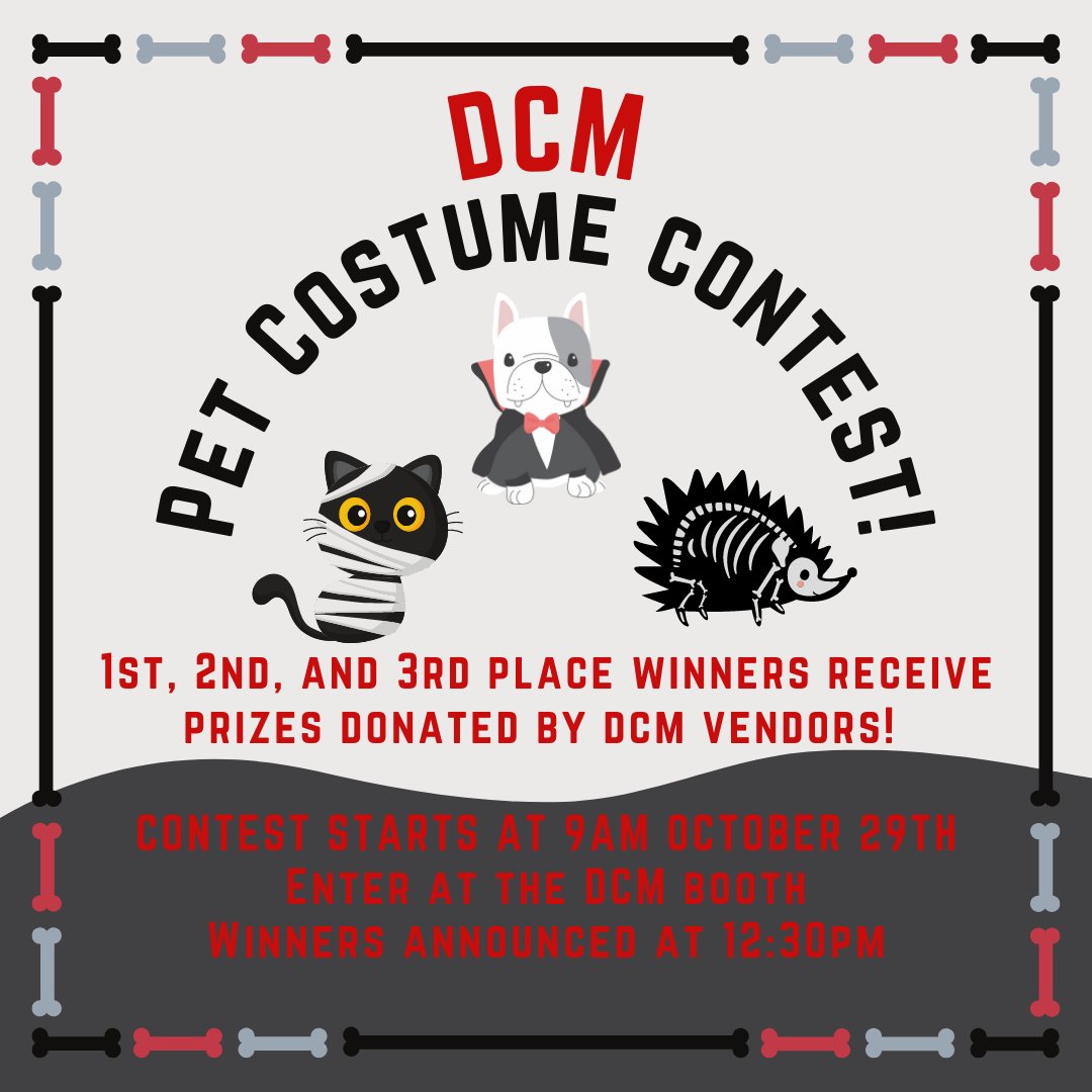 Bring your fuzzy, furry, scaley, friends of all shapes and sizes for our Pet Costume Contest! 🐶🐈‍⬛🐇🐢 This Saturday, October 29th, during our Spooky Market enter your pet at the Denton Community Market booth. 👻 Contestants may enter throughout the
instagram.com/p/CkKKBYto2RM/…