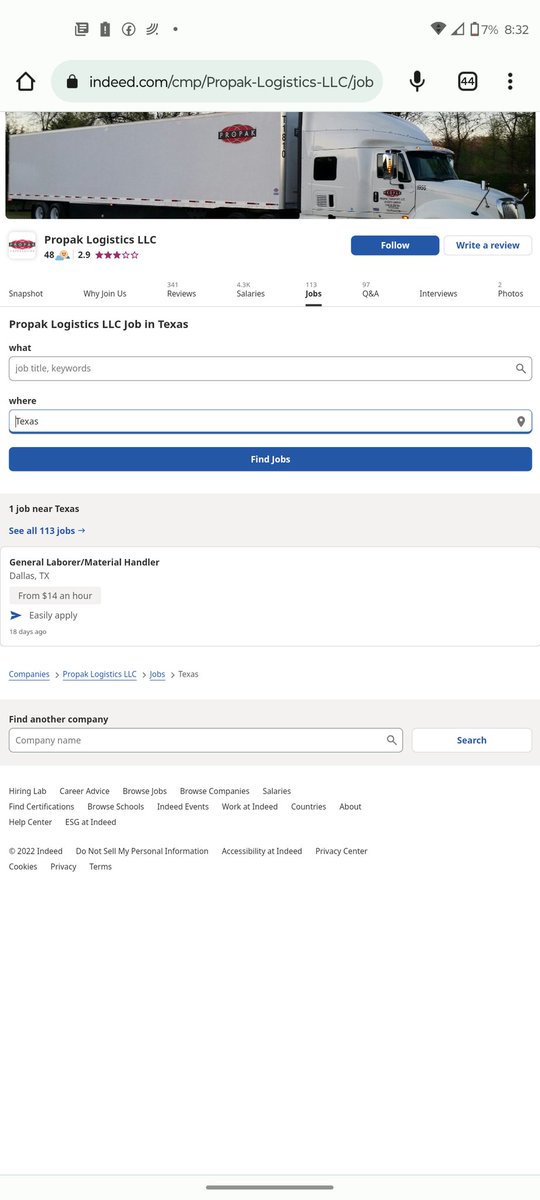 AnthonyChavez01's tweet photo. #PlainviewPD & #HaleCounty @TXSheriffs #DavidCochran have effectively blacklisted me from employment longer than 4 years. How can I apply for jobs when none show up in search results? Propak has hundreds of jobs available in Texas, yet Indeed shows only 1 IN THE ENTIRE STATE! https://t.co/mTevyAjDS0