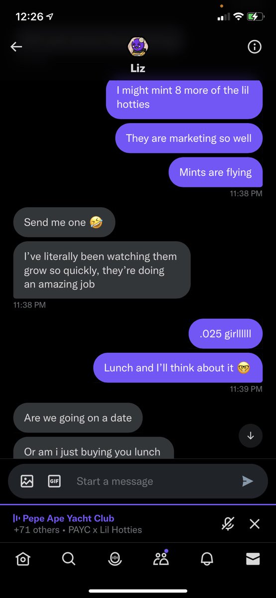 Shiba_King1991's tweet photo. @NotTheLiz is picking me up ๐
Thatโs Hot @ParisHilton @LilHottiesNFT #NFTs #nftdating https://t.co/JQdVd9E57L