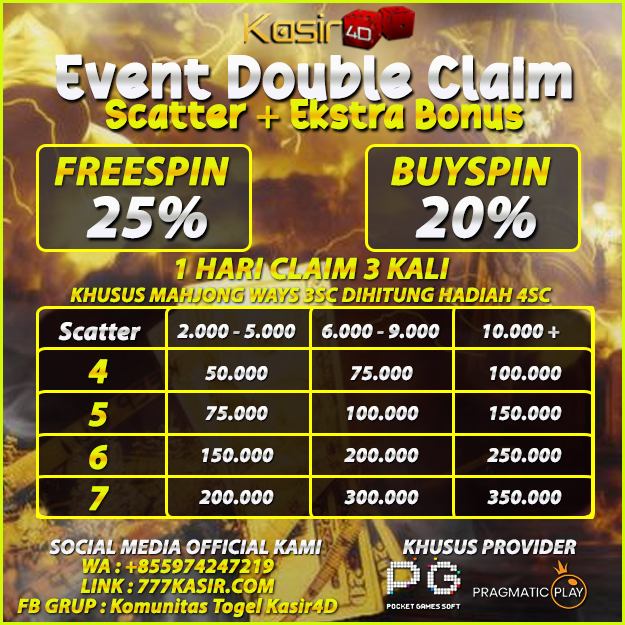 JeniAnanda8's tweet photo. SCATTER + FREE SPIN 25% PER CLAIM 888.000 KHUSUS PRAGMATIC ( DOUBLE CLAIM )
LINK GACOR NYA : https://t.co/HQ7V9o1yIw https://t.co/QmXJrnEYzE