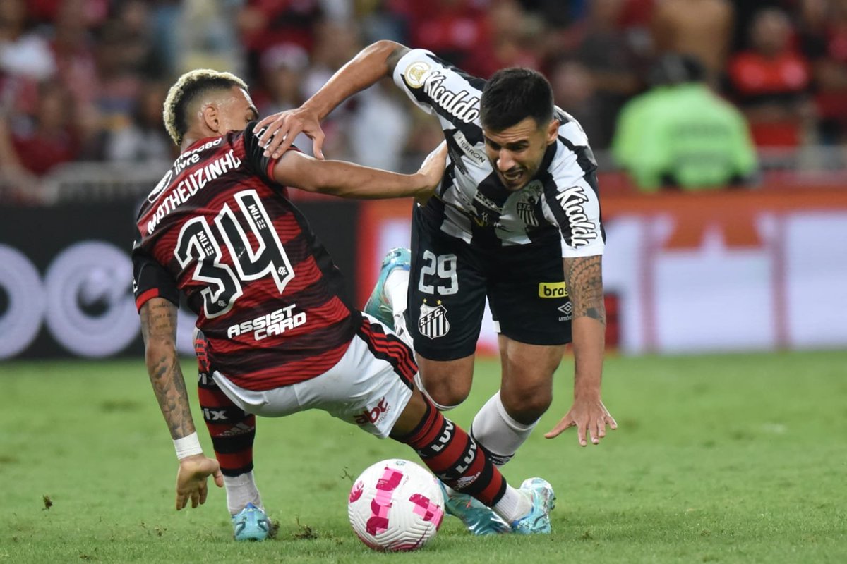 SantosFC's tweet photo. Tem foto, tem vídeo, tem tudo. Só não teve o mínimo: a marcação de um pênalti claro pro Santos contra o time mandante. Nem pelo juiz, nem pelo VAR. https://t.co/y7xFfFXOf3
