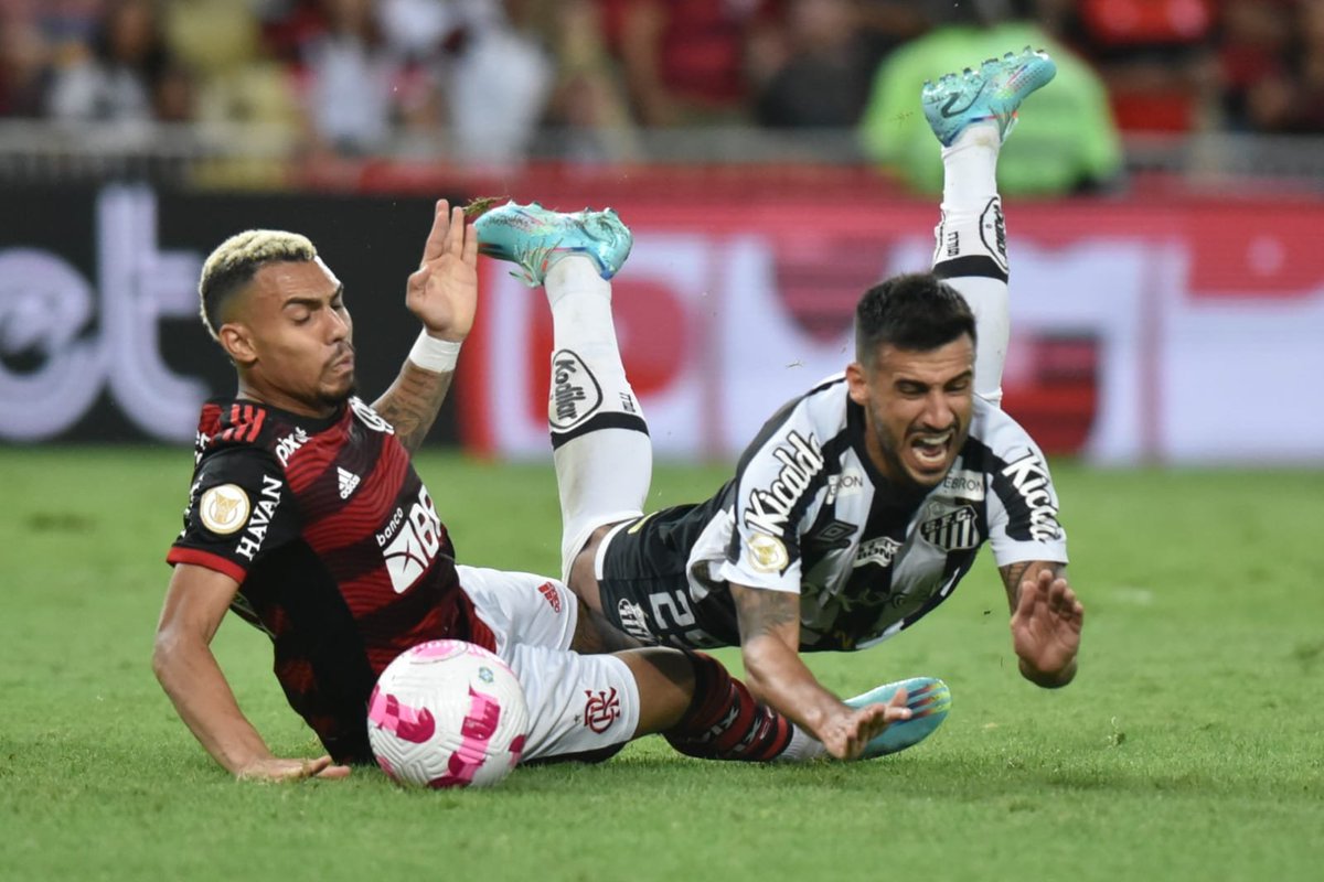 SantosFC's tweet photo. Tem foto, tem vídeo, tem tudo. Só não teve o mínimo: a marcação de um pênalti claro pro Santos contra o time mandante. Nem pelo juiz, nem pelo VAR. https://t.co/y7xFfFXOf3