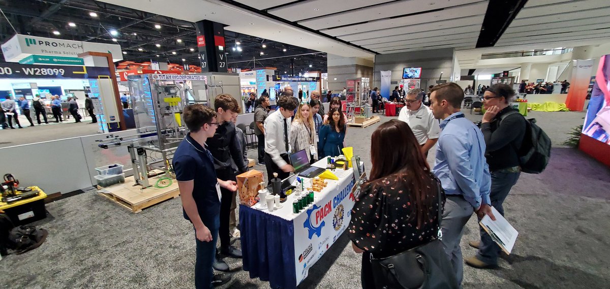 GBSEngineering's tweet photo. Our Pack Challenge team did an amazing job at Pack Expo 2022! We finished in 2nd place for Overall Best in Show and took 3rd place in the Sales/Marketing category! https://t.co/njXVEi1HX1