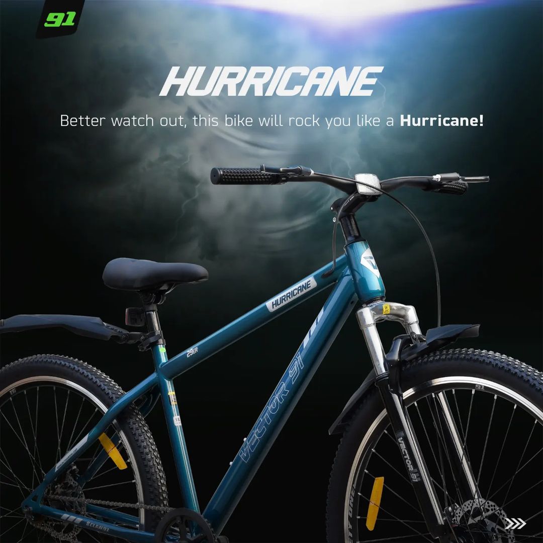 Trwcycles's tweet photo. Hurricane ( Lifetime Warranty). 
 
Wholesale/ Retail ( 7006373535, 7889325308 ). 

Features ; 

Brand :  Ninety One Cycles

Frame : Carbon Hi-Tensile
Steel 

Fork : 91 Suspension. 

Brakes : F/R Mechanical
Disc Brakes. 

#ninetyone #ninetyonekashmir #trwcycles #hurricane https://t.co/386cDPdr5x