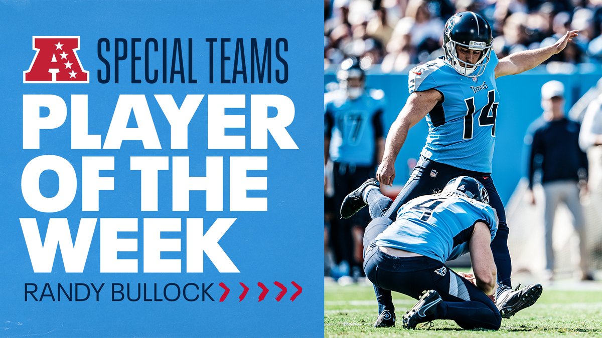 AFC Special Teams Player of the Week @randybullock28