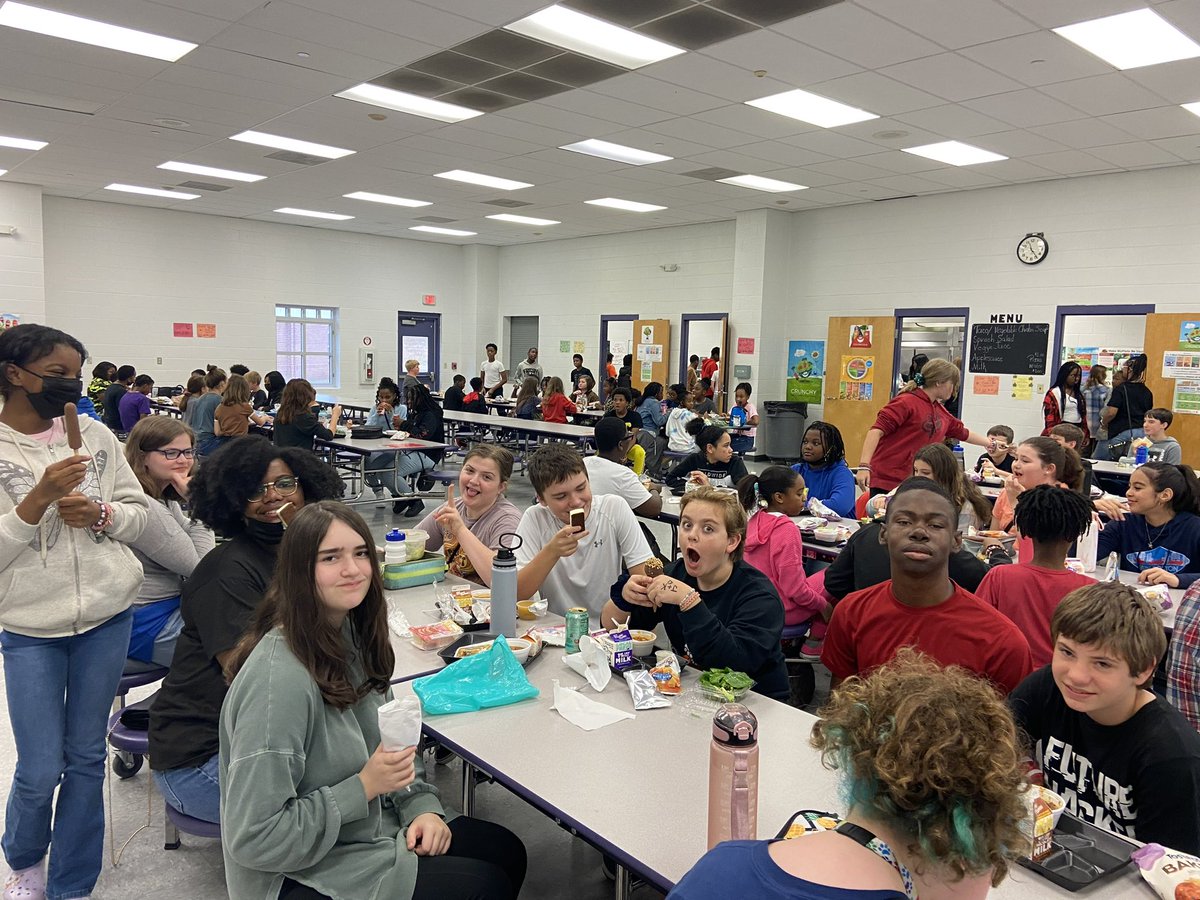 WestJrHighFCPS's tweet photo. A major shoutout goes to our 7th-grade students for earning the first Peace Day incentive this year at WJHS for their consecutive days of outstanding behavior.💜🦁💛#LionsFirst #LionsHeart #LionFamily #PBIS https://t.co/H1aQnFXU6d