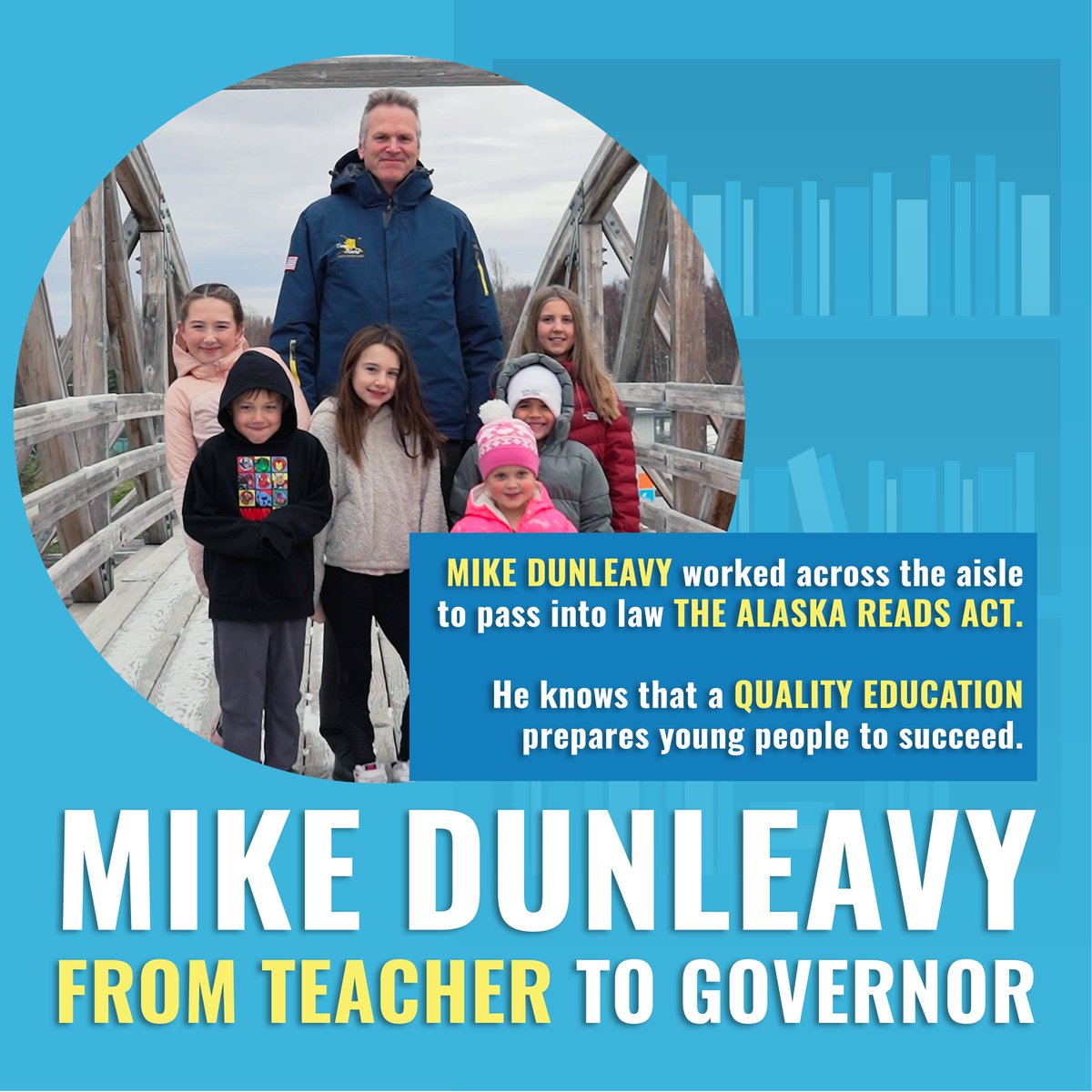 I am the only Alaska Governor to lead a classroom before leading our state. I understand that a quality education prepares young people to succeed, which is why I prioritize children being able to read by third grade.