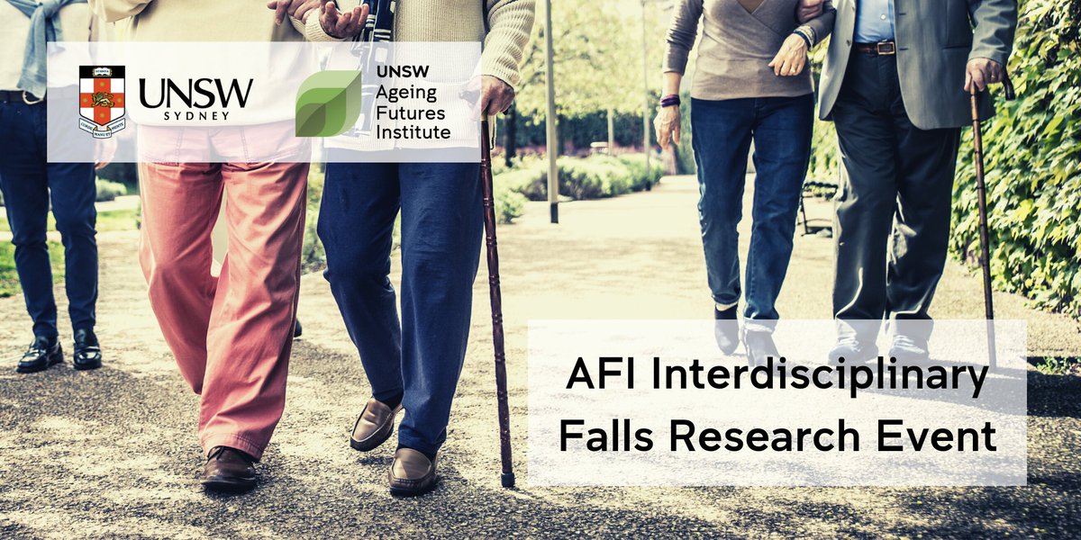 On tomorrow: AFI Interdisciplinary Falls Research Event. Join us as members from population health, neuroscience, the arts & built environment showcase research in falls & falls prevention. Register here: eventbrite.com.au/e/afi-interdis… #ageing #research @UNSW
