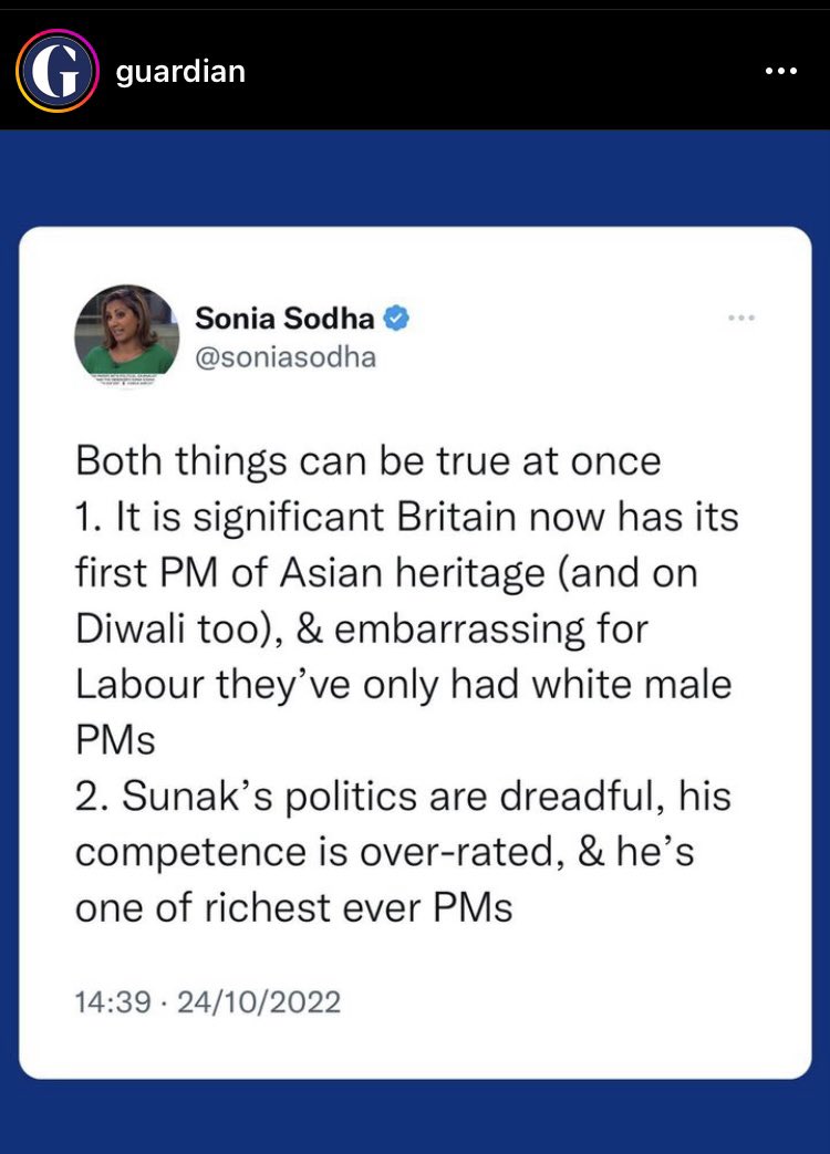 Neoliberal Multiculturalism is BS 

Very rich Brown people are no better than very rich white people in running down societies made very unequal since the 1980s by decimating social infrastructure: education, healthcare 

We are expected to celebrate this?