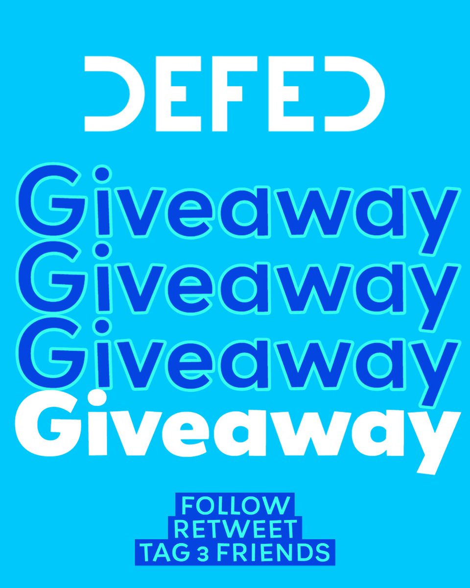 🔥#GiweawayALERT! 

#DEFED is giving away 20 #OG roles for 20 winners
To enter:
✅Follow @DEFED_OFFICIAL 
✅Like, RT &amp; Tag 3 friends
✅Join Discord discord.gg/yUq5Vk6RGJ