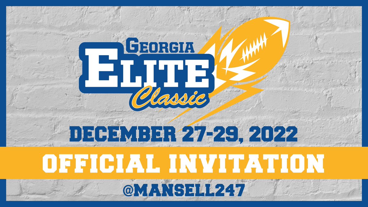 An awesome honor to have the opportunity to compete with the very best in the state of Georgia. @Mansell247 @GAEliteClassic @scoreatlanta @Velocity_FB @CedartownF @CdrtownRecruits