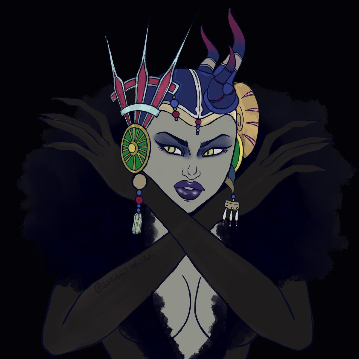 SSTArtwork's tweet photo. Can’t decide if I like this or not. Anyway, here’s Eden Kramer aka Ultimecia. A quick sketch and flats :)
#edeakramer #ultimecia #FinalFantasy #FinalFantasy8 #FF8 https://t.co/5qcdudEEy9